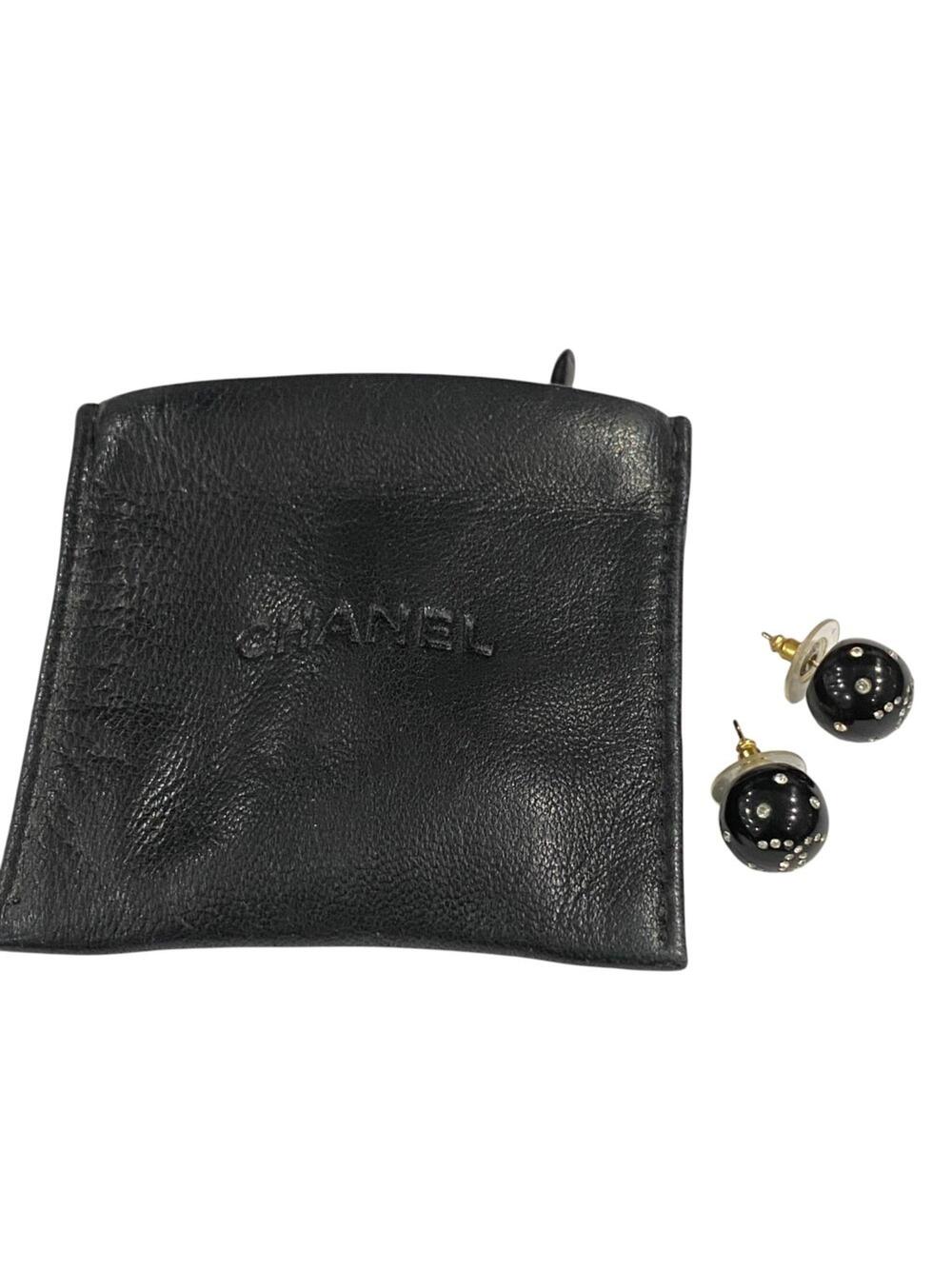 Chanel Cc Logo Stud Ball Earrings Metal #222216C64B - Picture 4 of 4